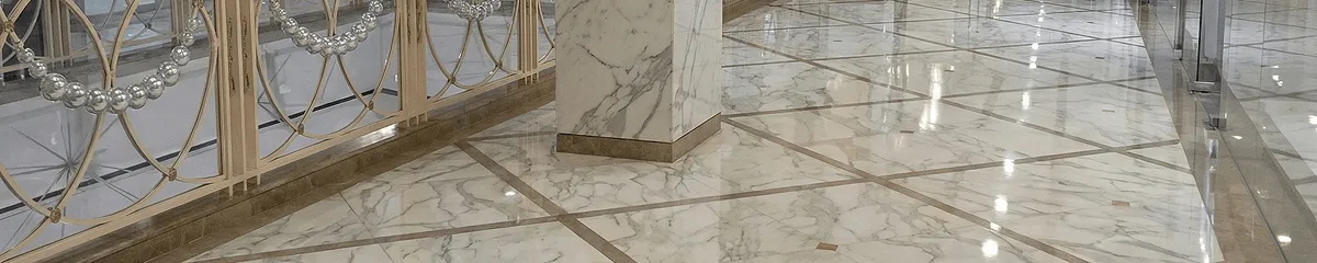 Beautiful marble floor professionally installed in Seattle, WA