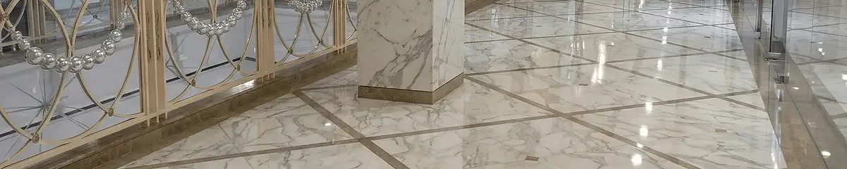Beautiful marble floor professionally installed in Seattle, WA